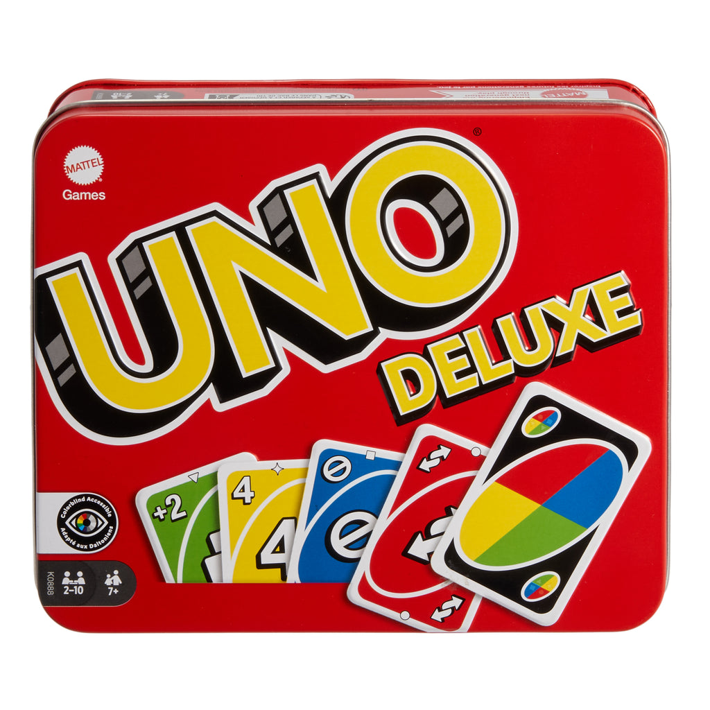 Uno Deluxe Kart Oyunu, 2-10 Oyuncu, 7 Yaş ve Üzeri İçin, Mattel Games K0888