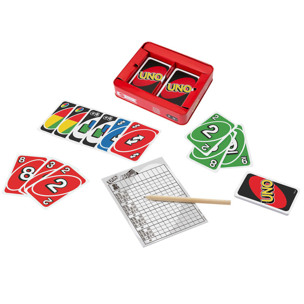 Uno Deluxe Kart Oyunu, 2-10 Oyuncu, 7 Yaş ve Üzeri İçin, Mattel Games K0888