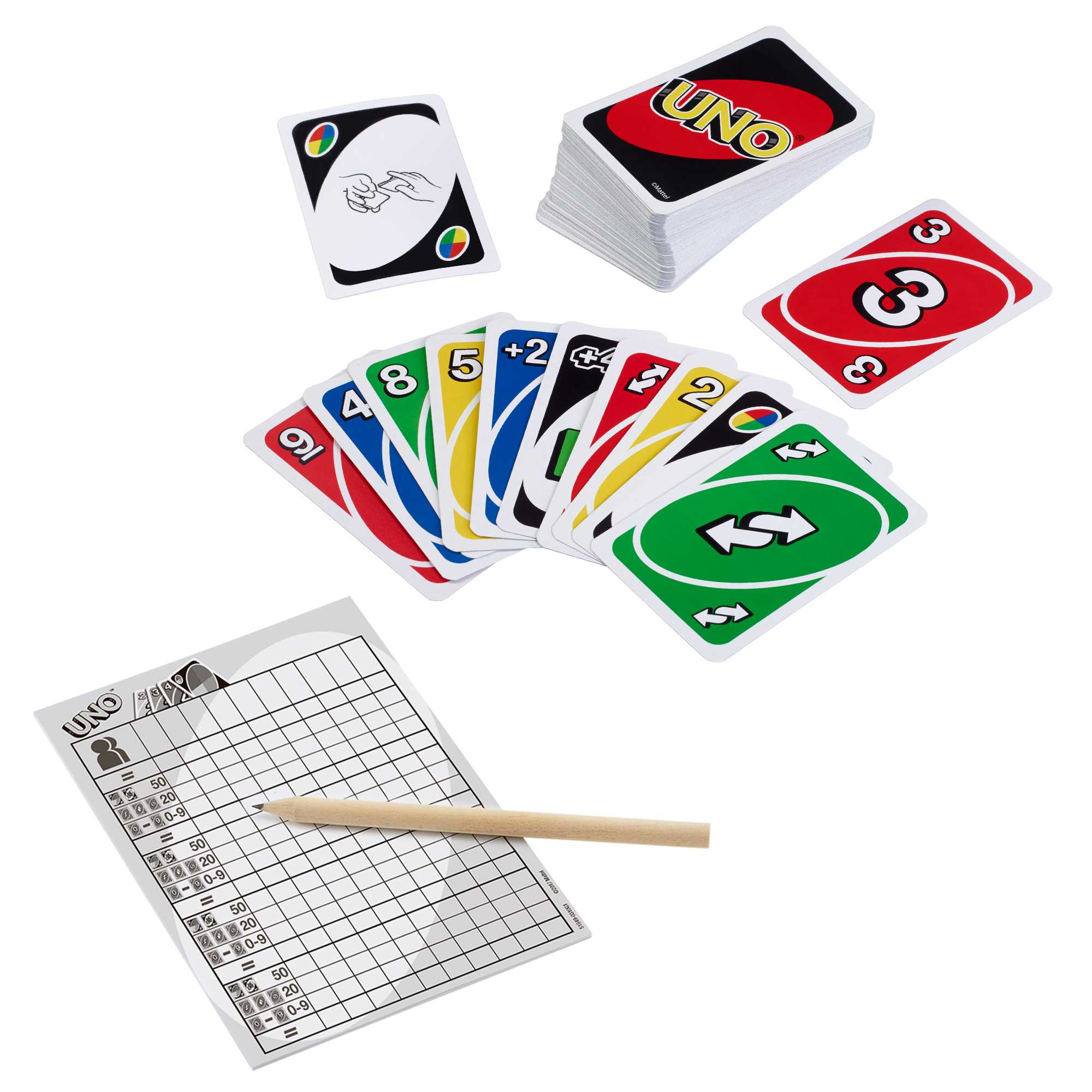 Uno Deluxe Kart Oyunu, 2-10 Oyuncu, 7 Yaş ve Üzeri İçin, Mattel Games K0888