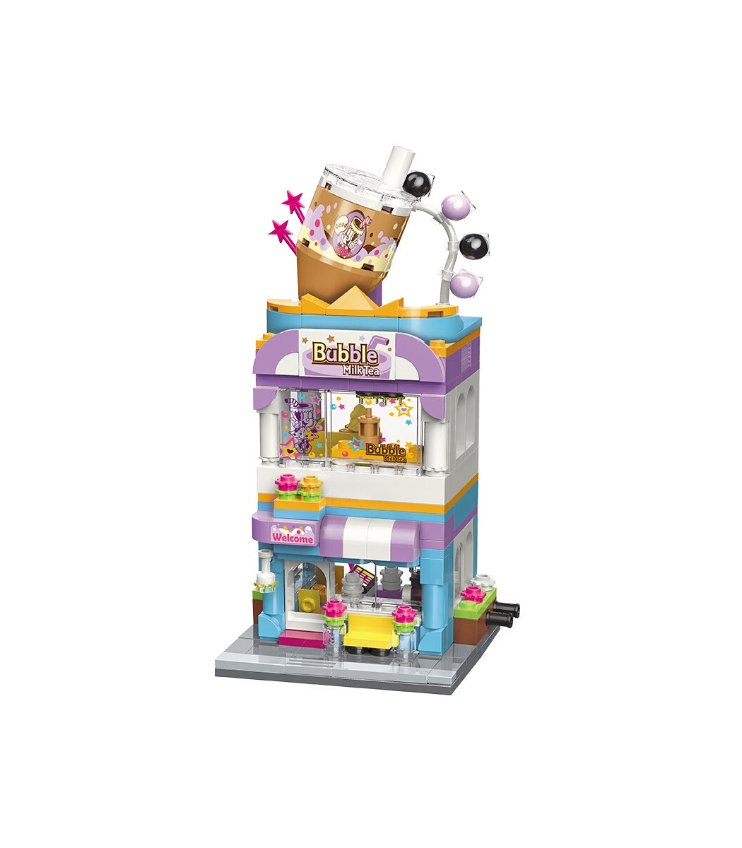 Keeppley City Corner Bubble Tea Kafe 302 Parça Mini Yapı Blokları Seti (KP0108)