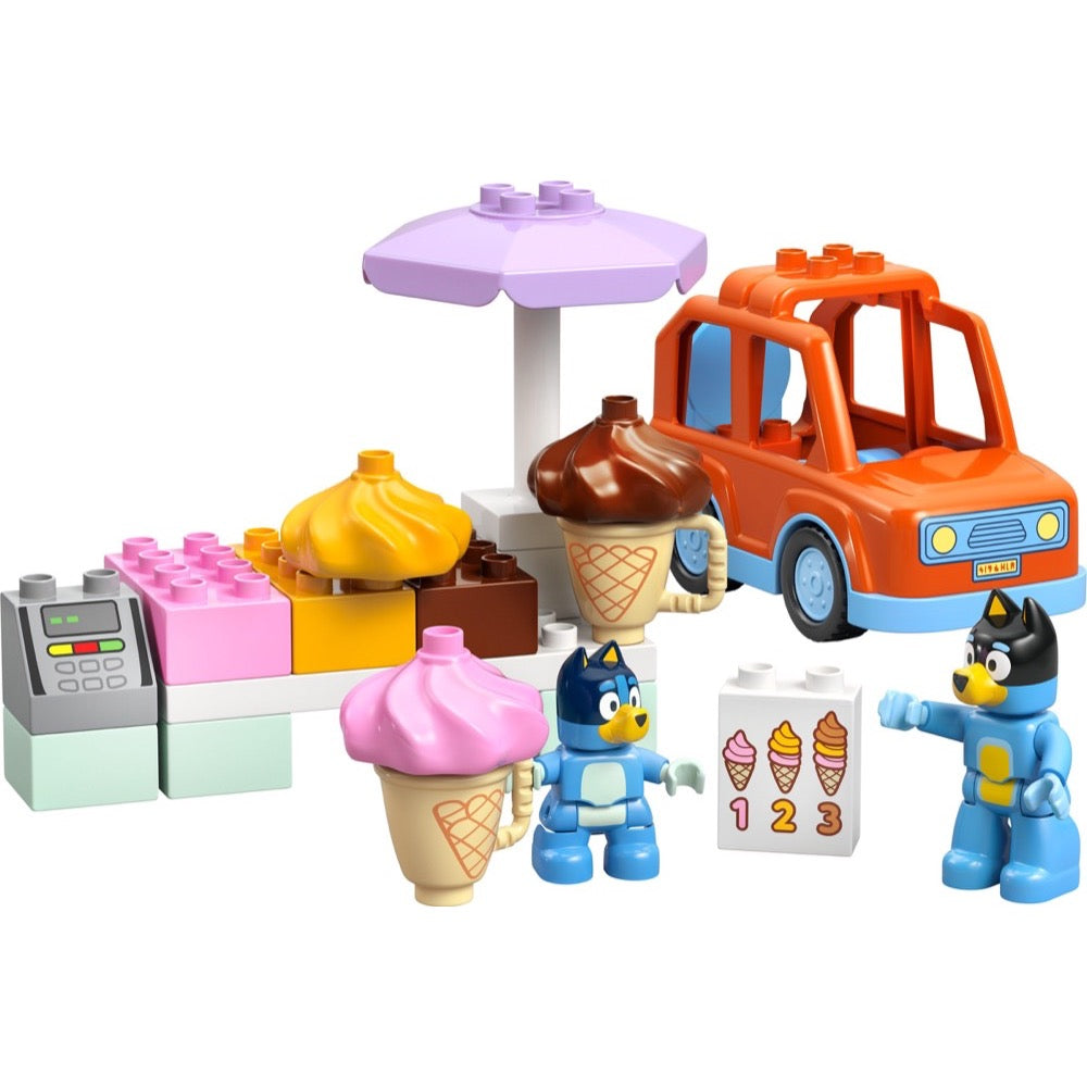 LEGO DUPLO Bluey ile Dondurma Gezisi 10458 - 22 Parça Yapım Seti, 2+ Yaş