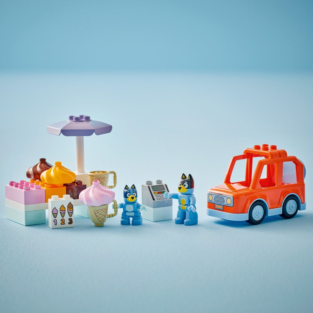 LEGO DUPLO Bluey ile Dondurma Gezisi 10458 - 22 Parça Yapım Seti, 2+ Yaş