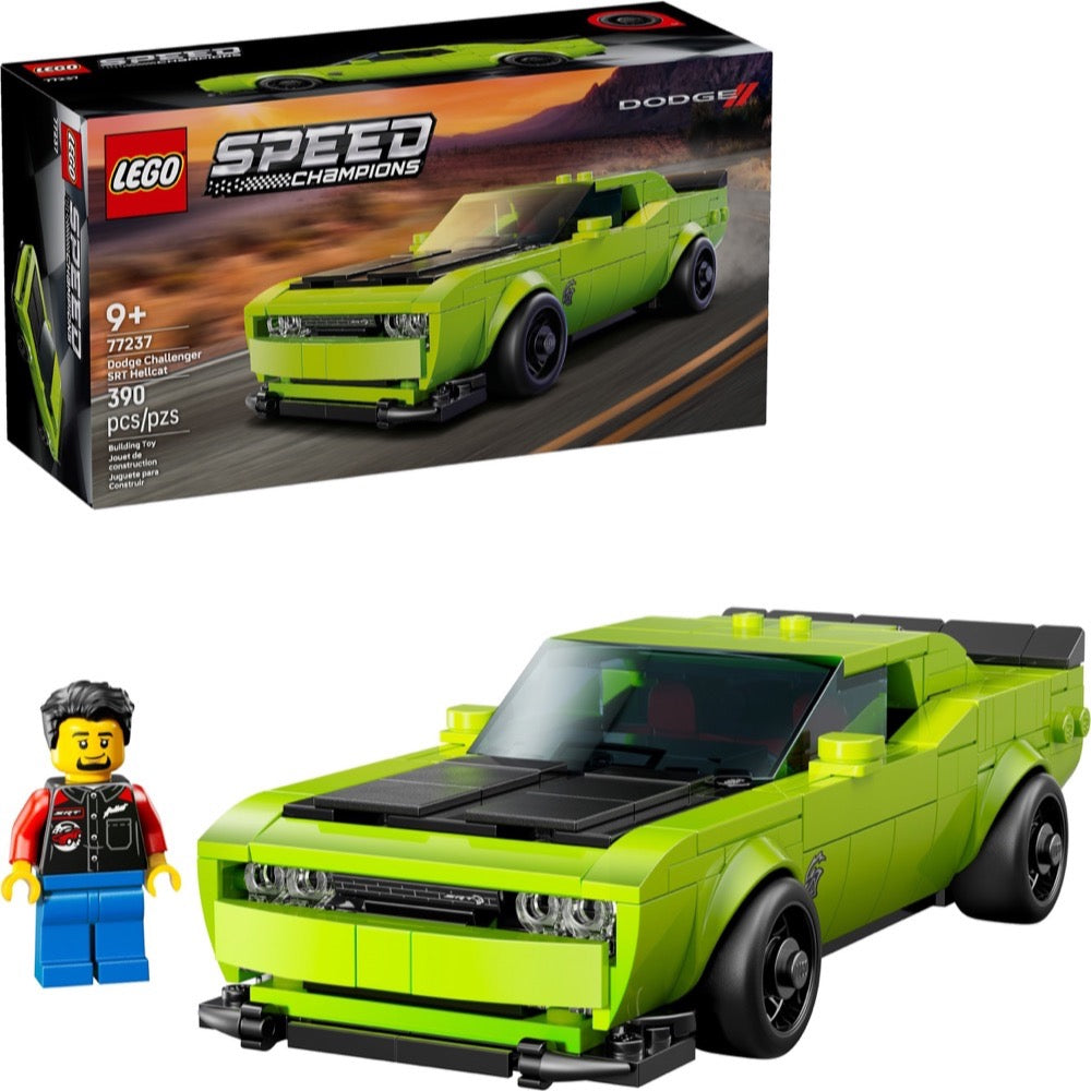 LEGO Speed Champions Dodge Challenger SRT Hellcat Model Araba Yapım Seti – 390 Parça, 9+ Yaş (77237)