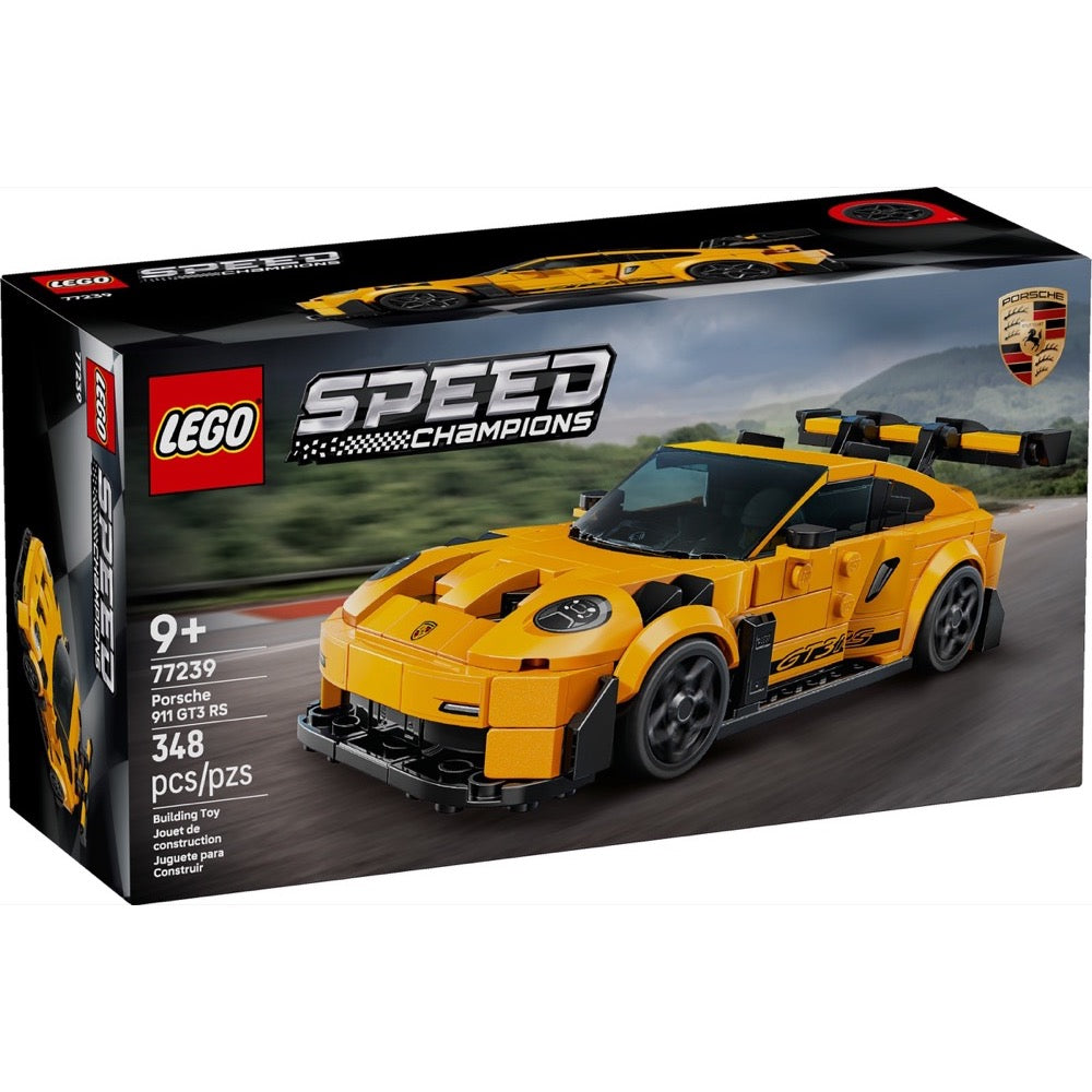 LEGO Speed Champions Porsche 911 GT3 RS Süper Araba Yapım Seti - 348 Parça, Sürücü Minifigürlü (9+ Yaş) - 77239