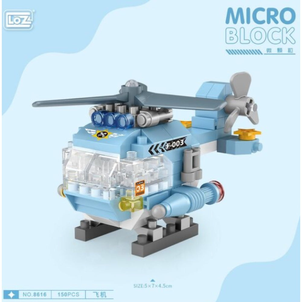 LZ8616 LOZ Helikopter Blok Seti Mini Poşet -Vagon life
