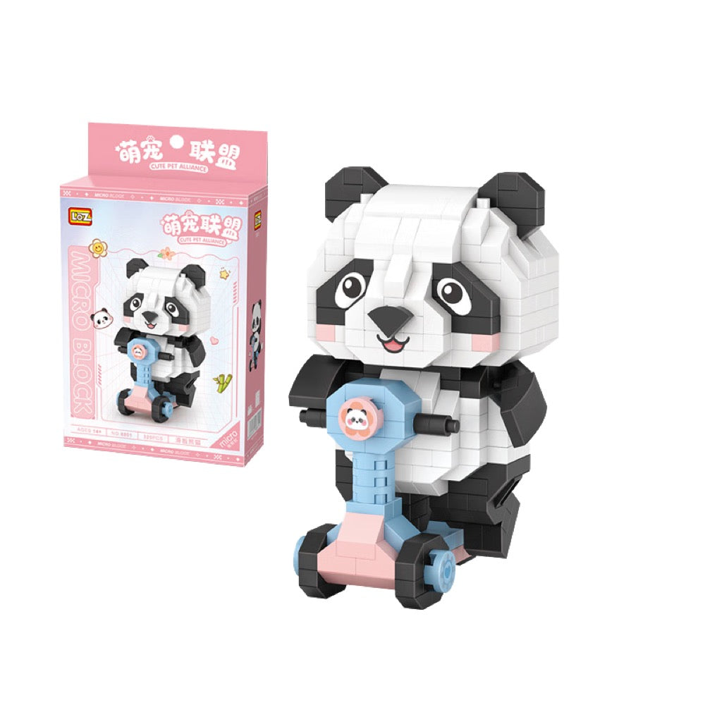 LZ8801 PANDA SCOOTER BLOCK OYUNCAK 320 PARÇA