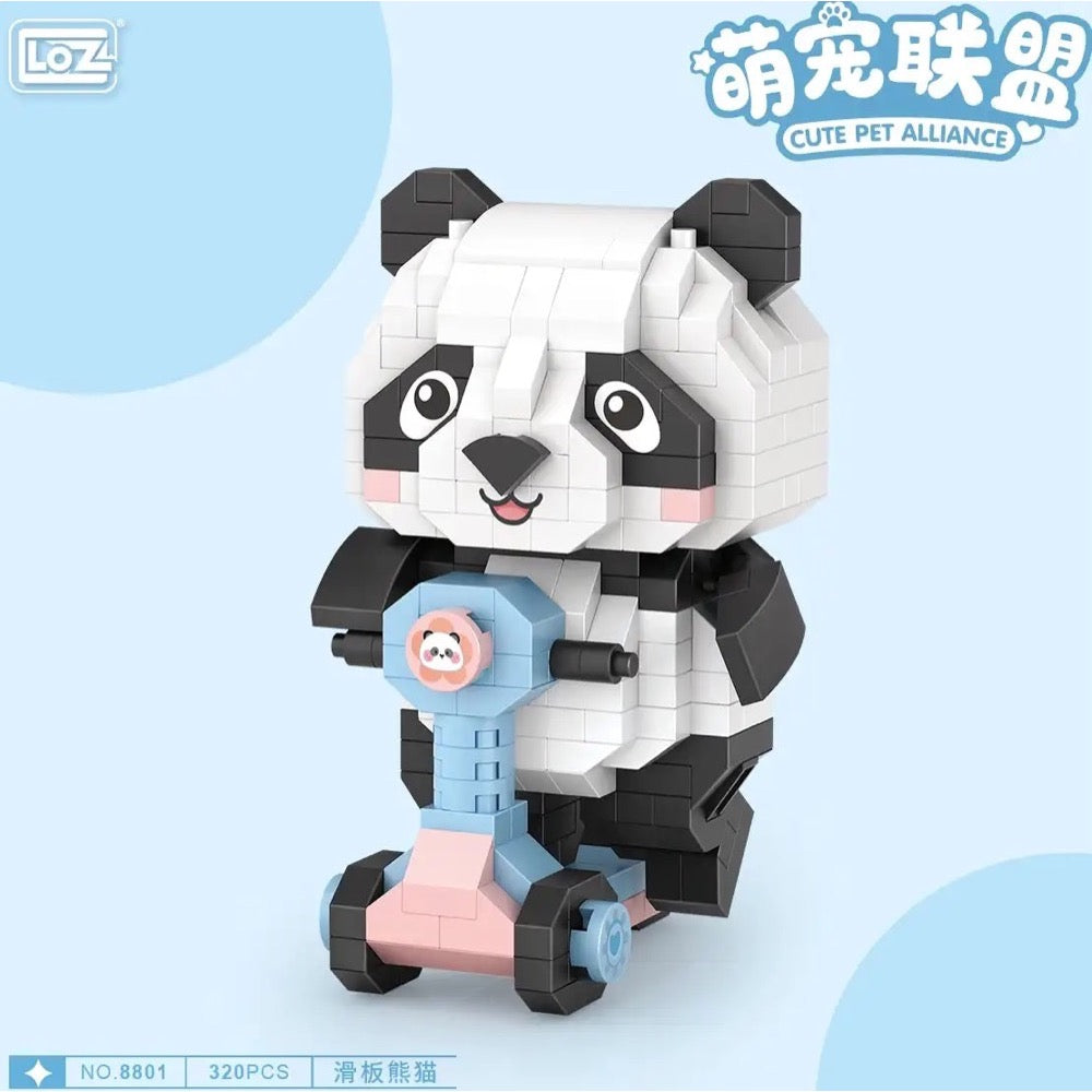 LZ8801 PANDA SCOOTER BLOCK OYUNCAK 320 PARÇA