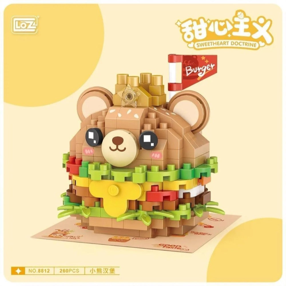 LZ8812 LOZ  AYILI BURGER  BLOCK OYUNCAK 260 PARÇA
