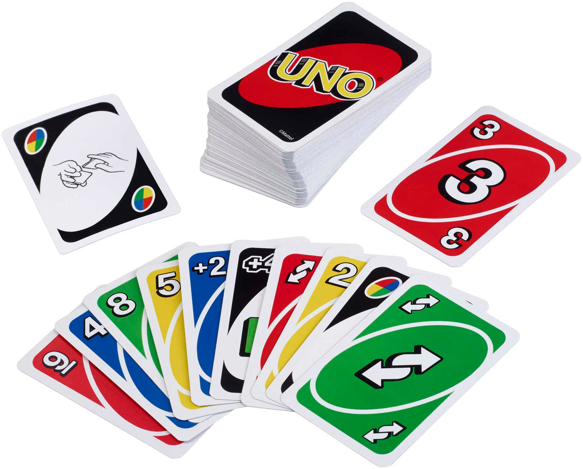 Uno Kartlar, Renk ve Sayı Eşleştirmeli Klasik Kart Oyunu, Mattel Games W2087