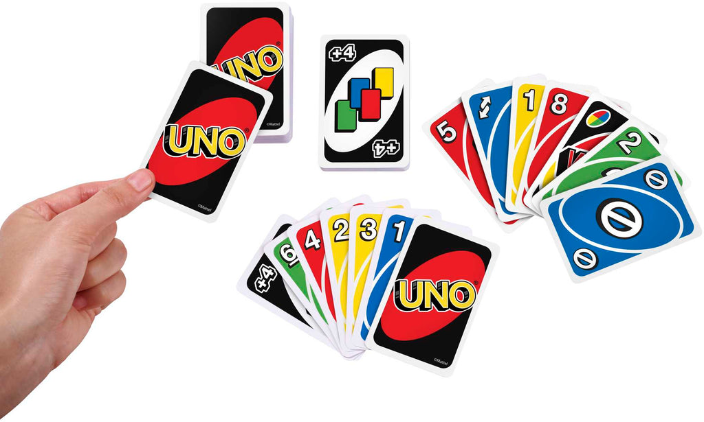 Uno Kartlar, Renk ve Sayı Eşleştirmeli Klasik Kart Oyunu, Mattel Games W2087