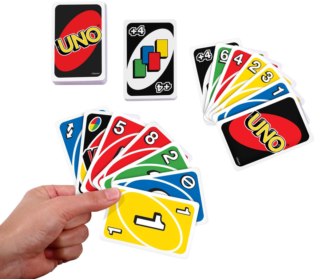 Uno Kartlar, Renk ve Sayı Eşleştirmeli Klasik Kart Oyunu, Mattel Games W2087