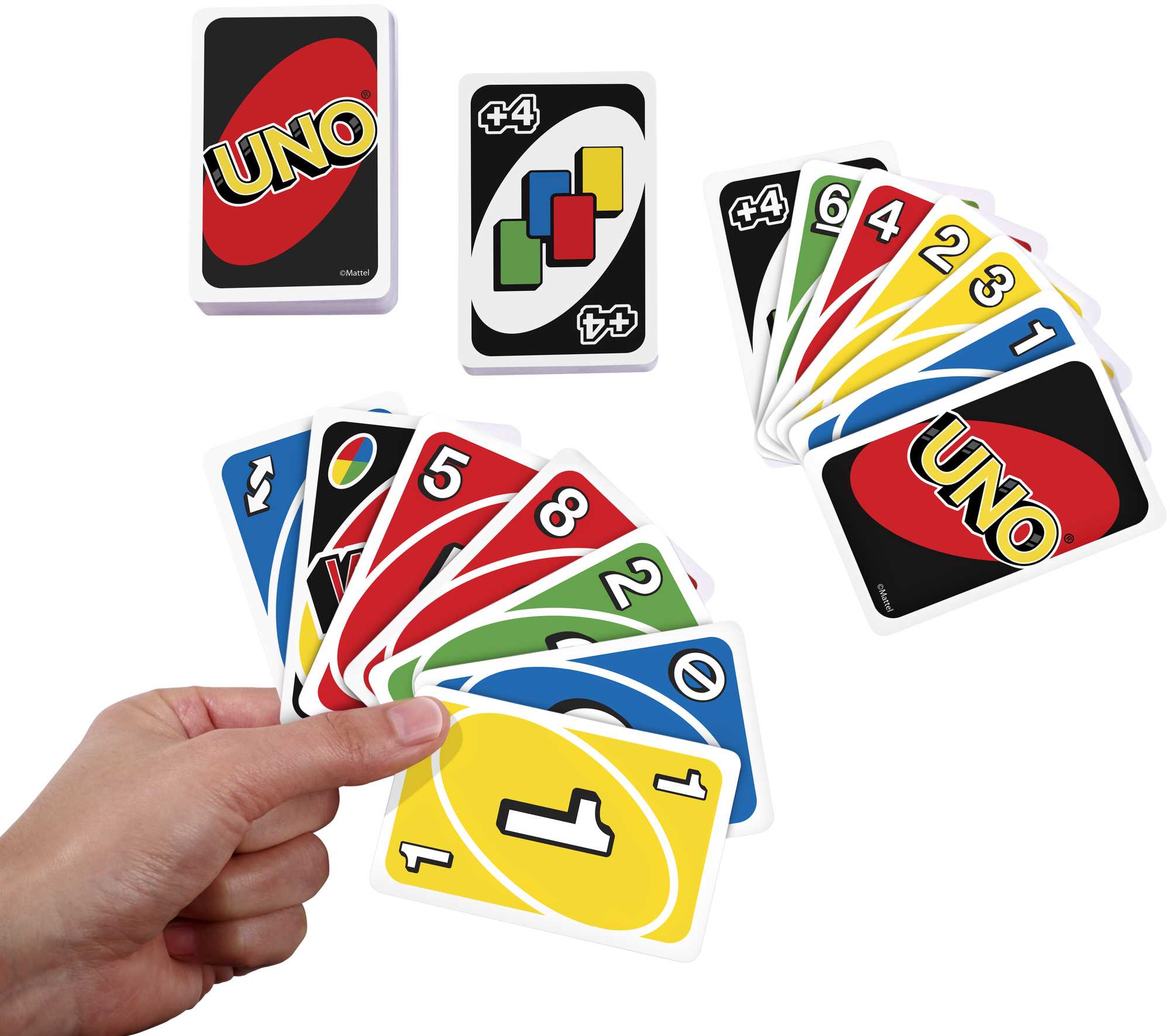 Uno Kartlar, Renk ve Sayı Eşleştirmeli Klasik Kart Oyunu, Mattel Games W2087