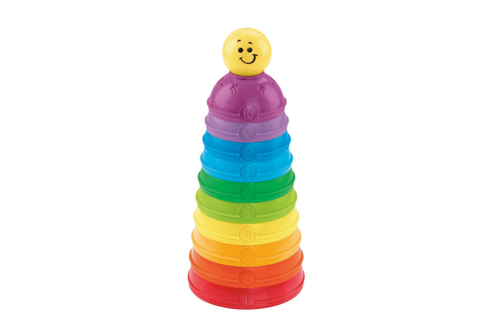 Fisher-Price Numaralı Kaplar, İç içe Geçebilir 10 Renkli Kap, 5 Adet Topa Dönüşür W4472