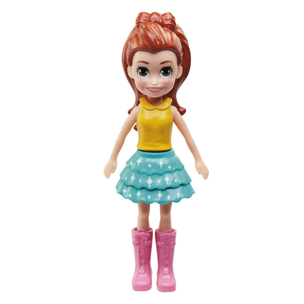 Polly Pocket ve Moda Aksesuarları Oyun Seti Unicorn, 9 cm Bebek ve Değiştirilebilir Kıyafetler