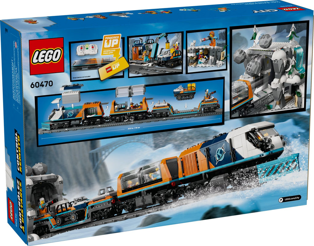 LEGO City Kaşif Treni 60470 - Uzaktan Kumandalı Kutup Ekspresi Yapım Seti, 1517 Parça, +7 Yaş