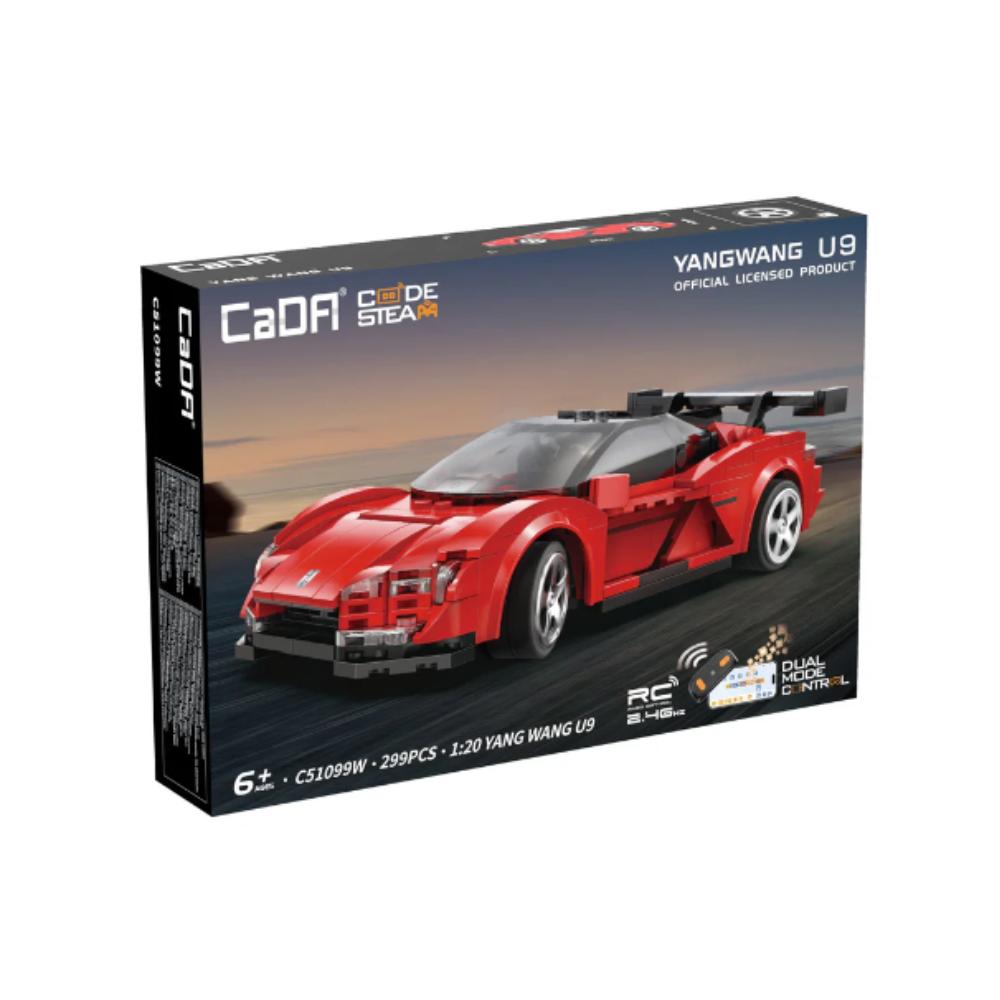 CaDA C51099W BYD Yangwang U9 299 Parça 1:20 Ölçek Uzaktan Kumandalı Yapı Bloğu Model Araba