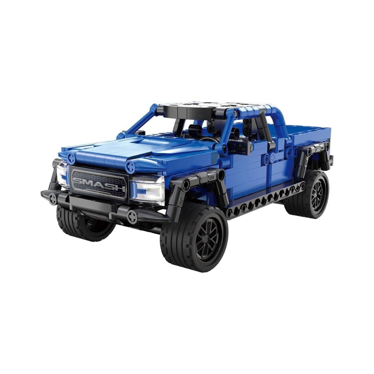 CaDA Smash Off-Roader Mavi Arazi Aracı Yapı Bloğu Seti - 390 Parça, Geri Çekmeli Motor (C52029W)