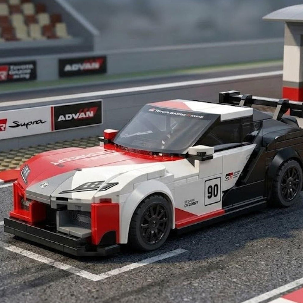 CaDA C55041W Toyota GR Supra GT4 1:24 Ölçek 324 Parça Yapı Bloğu Model Araba - Resmi Lisanslı