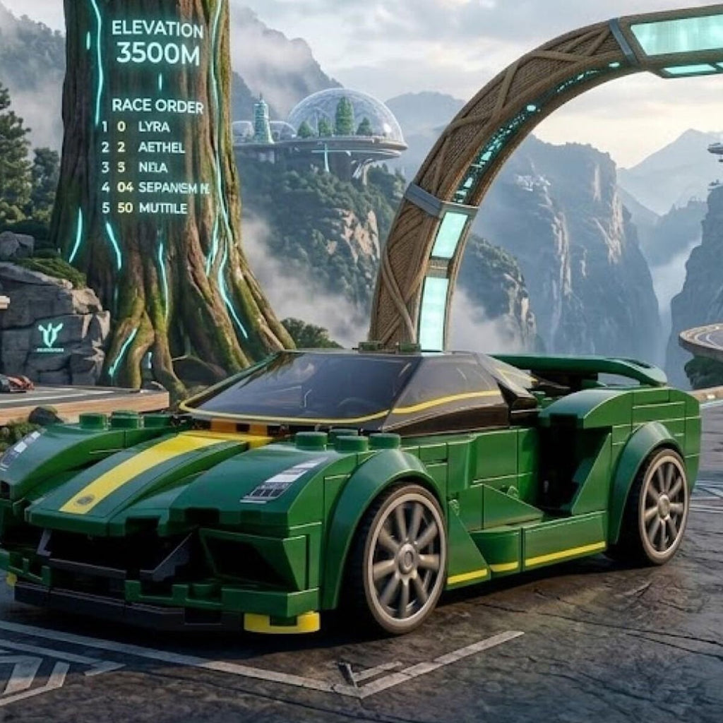 CaDA C55043W Lotus Exige Cup 430 Yapı Blok Model Araba Seti - 1:24 Ölçek, 319 Parça, Resmi Lisanslı