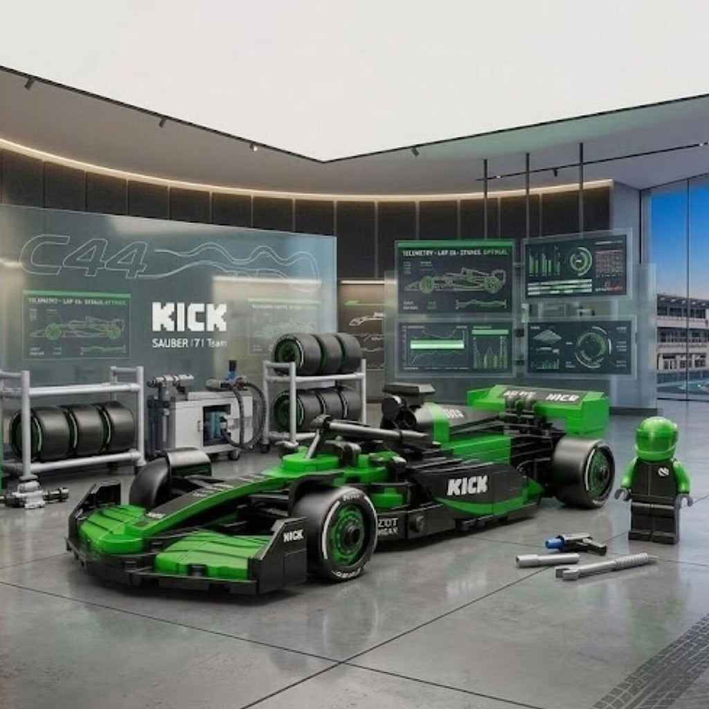 CaDA C55082W KICK Sauber F1 Team C45 2025 Model Yapım Seti - 348 Parça, 1:24 Ölçek Yarış Arabası