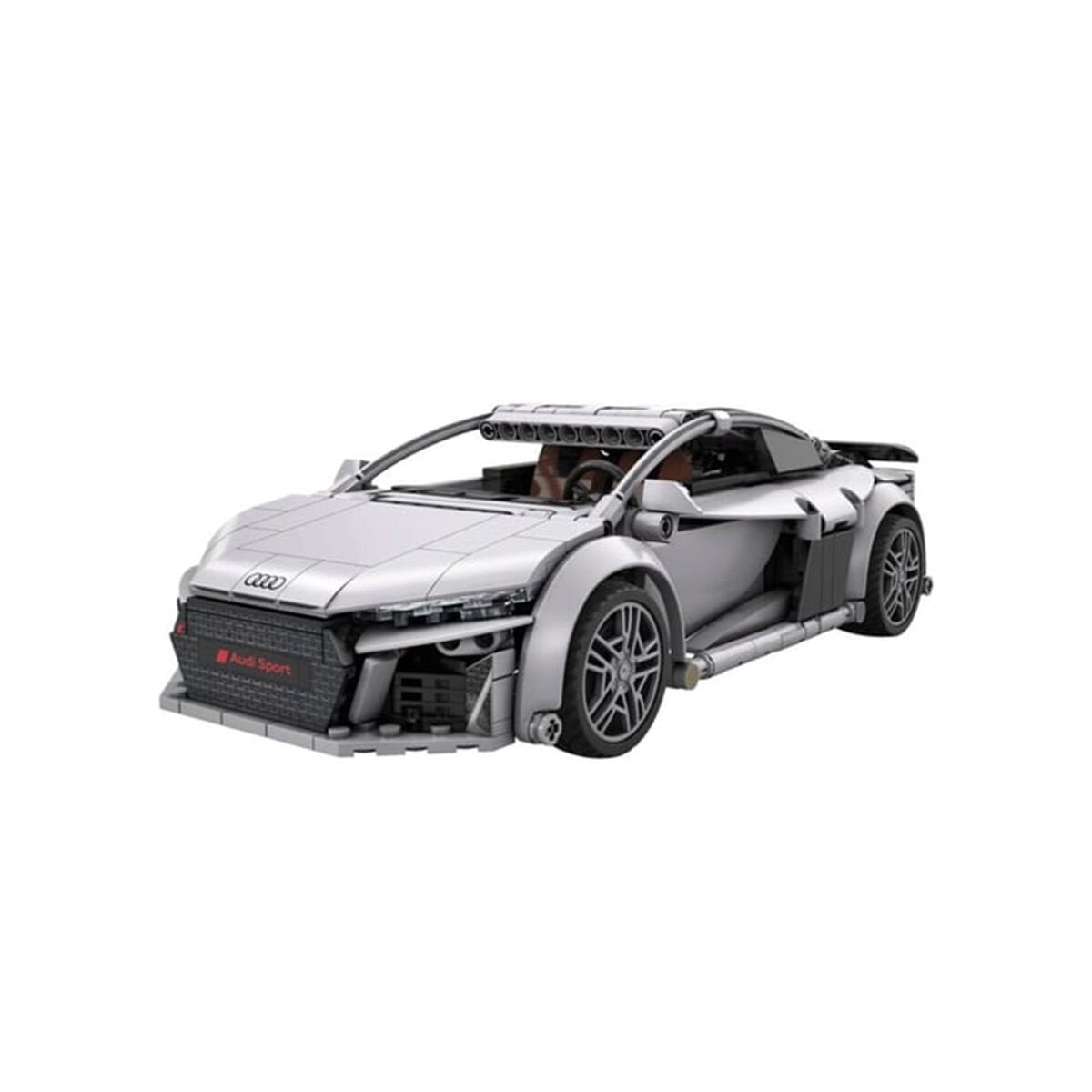 CaDA Audi R8 1:14 Ölçek Uzaktan Kumandalı Yapı Bloğu Model Araba - 536 Parça (Lisanslı, Uygulama Kontrollü)