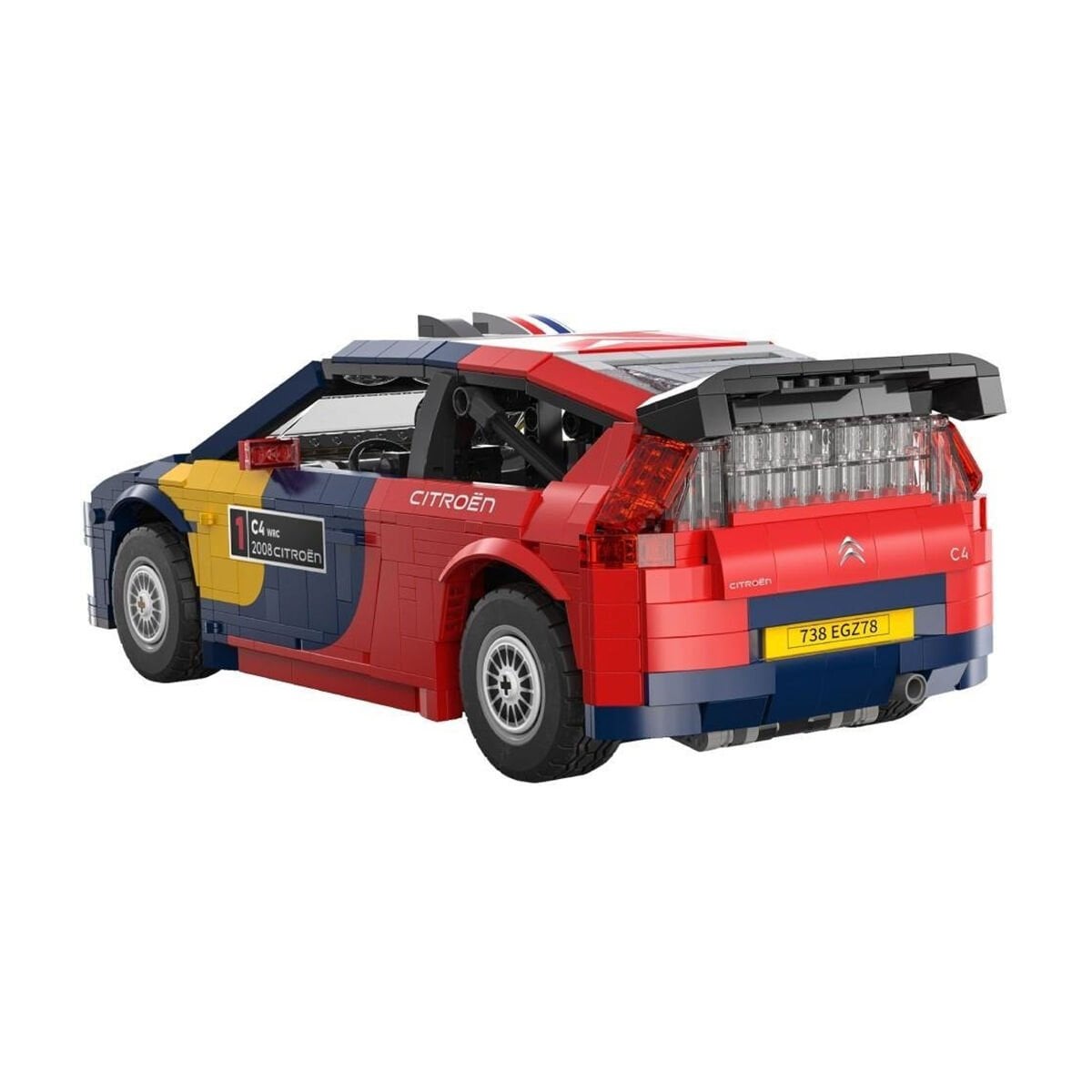CaDA C62005W Citroën C4 WRC 2008 Model 1569 Parça Yapım Seti - 1:12 Ölçek Ralli Otomobili