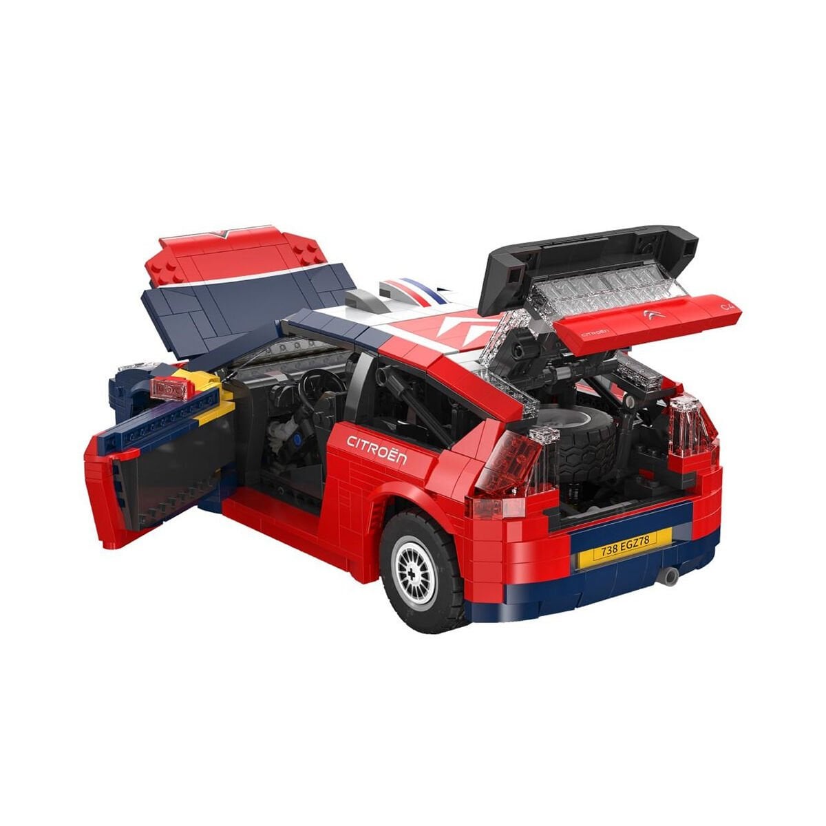 CaDA C62005W Citroën C4 WRC 2008 Model 1569 Parça Yapım Seti - 1:12 Ölçek Ralli Otomobili