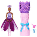 Barbie Petal Pop Kokulu Moda Bebeği (Mor Elbiseli)