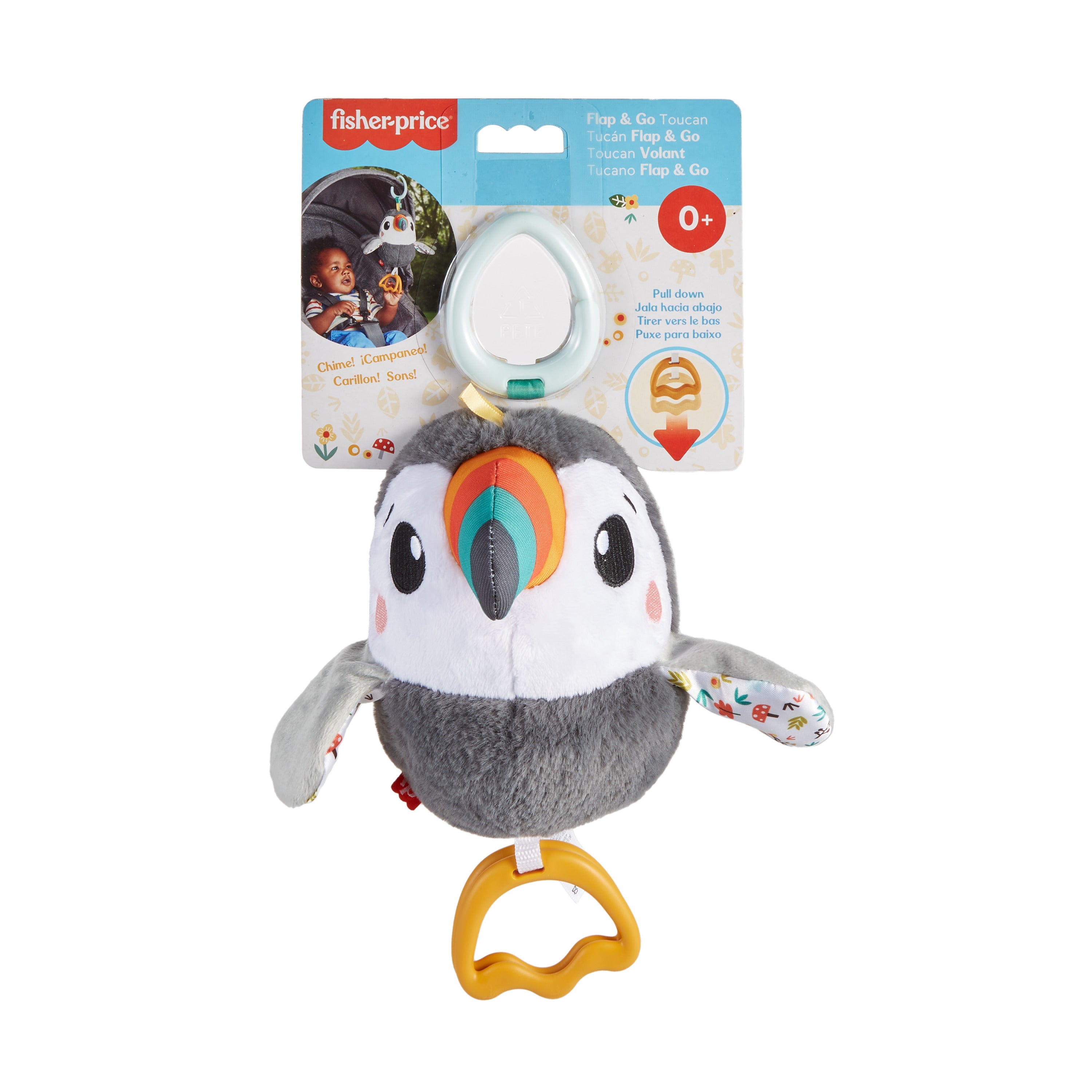 Bebek Arabası Oyuncağı, Kanat Çırpan Tukan, Yenidoğanlar için Duyusal Gelişim Ayrıntılarıyla Aktivite Oyuncağı
