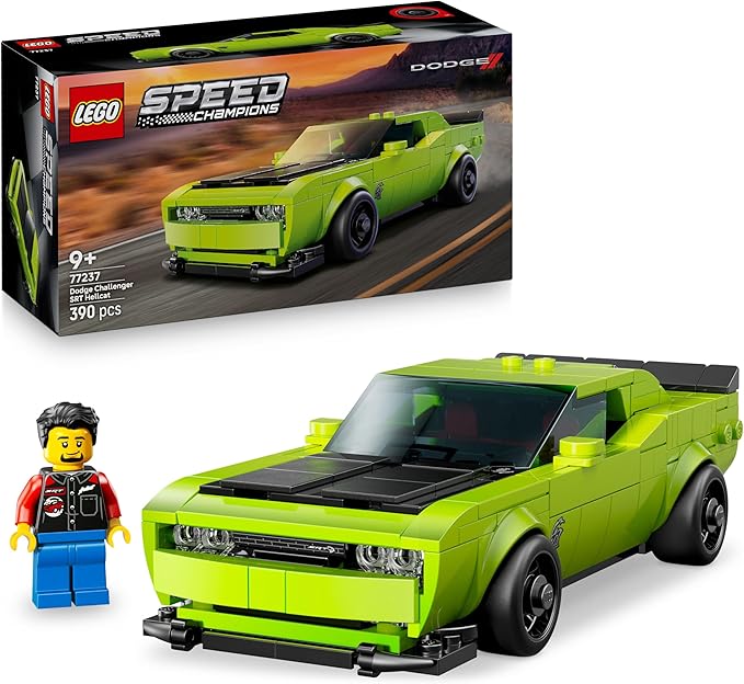 LEGO Speed Champions Dodge Challenger SRT Hellcat Model Araba Yapım Seti – 390 Parça, 9+ Yaş (77237)