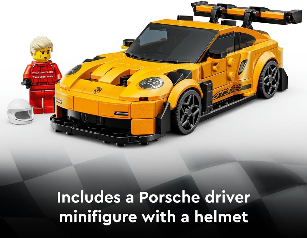 LEGO Speed Champions Porsche 911 GT3 RS Süper Araba Yapım Seti - 348 Parça, Sürücü Minifigürlü (9+ Yaş) - 77239