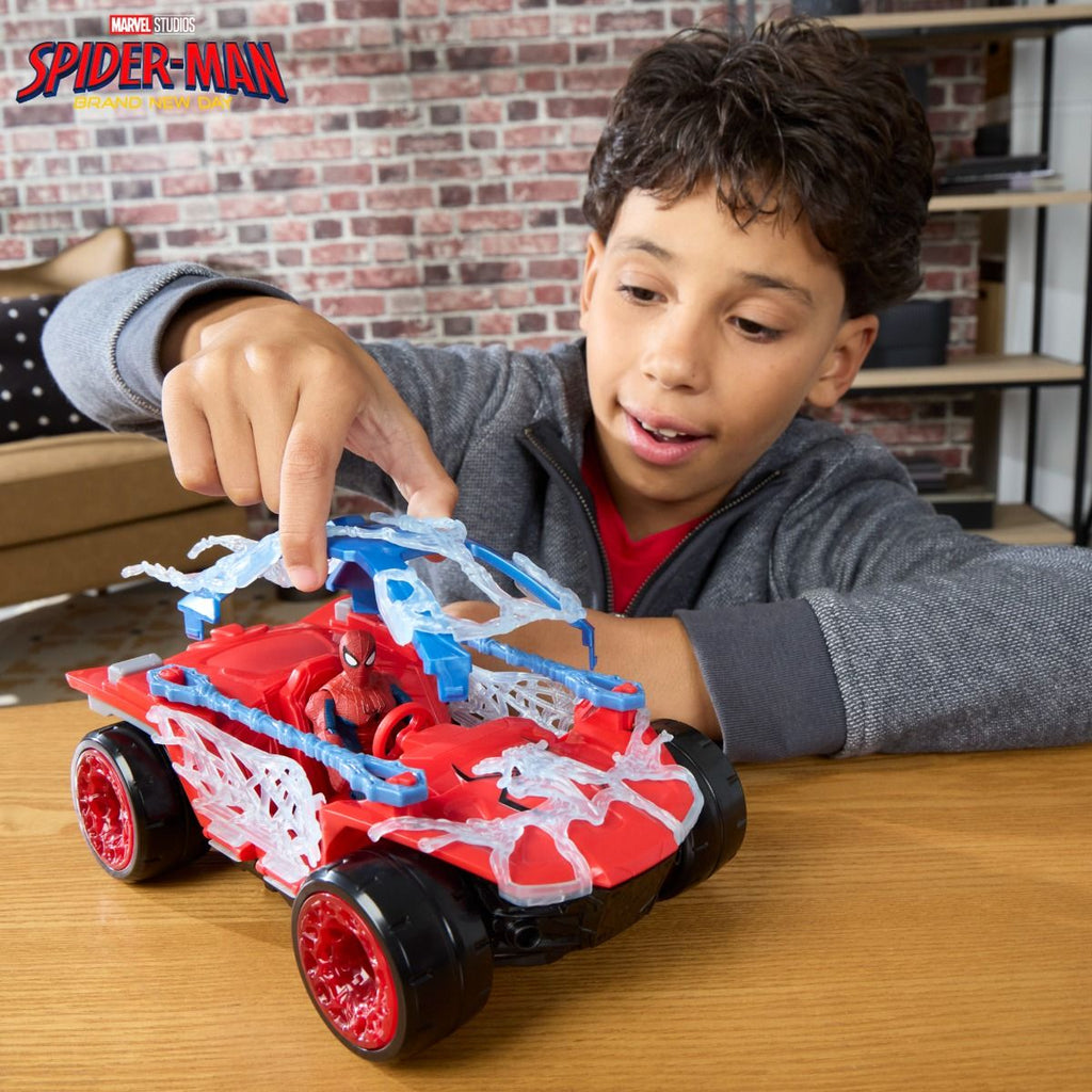 Marvel Spider-Man ActionVerse Ağ Fırlatan Araç ve Aksiyon Figürü Seti - Görsel 5