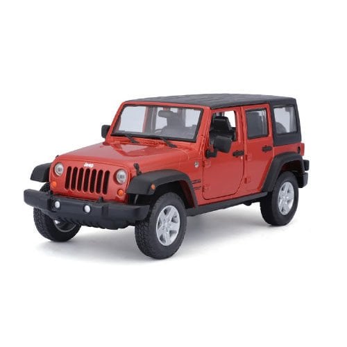 Maisto 1:24 Ölçek 2015 Jeep Wrangler Unlimited Diecast Model Araba - Turuncu