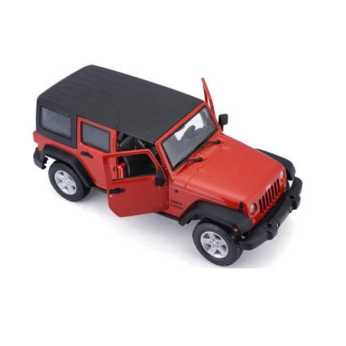 Maisto 1:24 Ölçek 2015 Jeep Wrangler Unlimited Diecast Model Araba - Turuncu