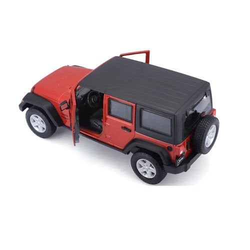 Maisto 1:24 Ölçek 2015 Jeep Wrangler Unlimited Diecast Model Araba - Turuncu