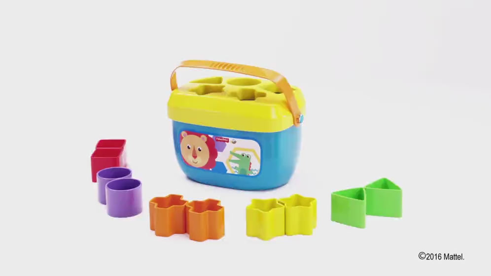 Fisher Price Renkli Bloklar, Kova ve 10 Adet Blok, Yerleştirme Oyunu