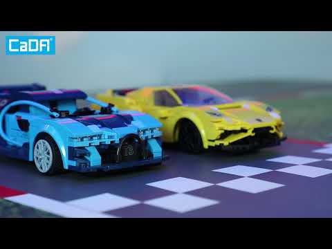 CaDA Blue Race Car C51073W 325 Parça Uzaktan Kumandalı Yapı Bloğu Yarış Arabası