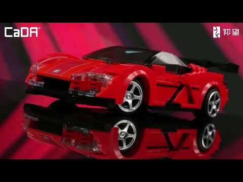 CaDA C51099W BYD Yangwang U9 299 Parça 1:20 Ölçek Uzaktan Kumandalı Yapı Bloğu Model Araba