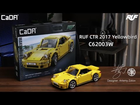 CaDA C62003W RUF CTR Yellowbird 1:12 Model Araba Yapım Seti - 1515 Parça