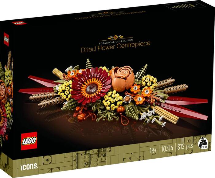 LEGO LEGO Icons Kuru Çiçek Aranjmanı 10314 - 812 Parça Yetişkin Yapım Seti