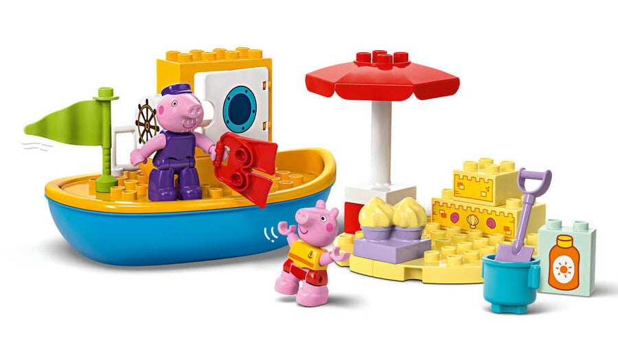 LEGO DUPLO Peppa Pig Tekne Gezisi 10432 - 23 Parça Yapım Seti