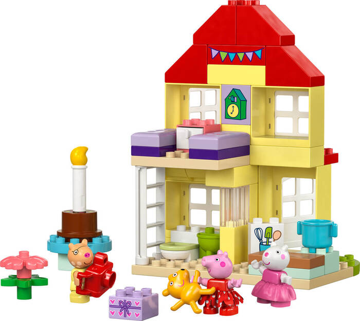 LEGO DUPLO DUPLO Peppa Pig Doğum Günü Evi 10433 - 59 Parça Yapım Seti