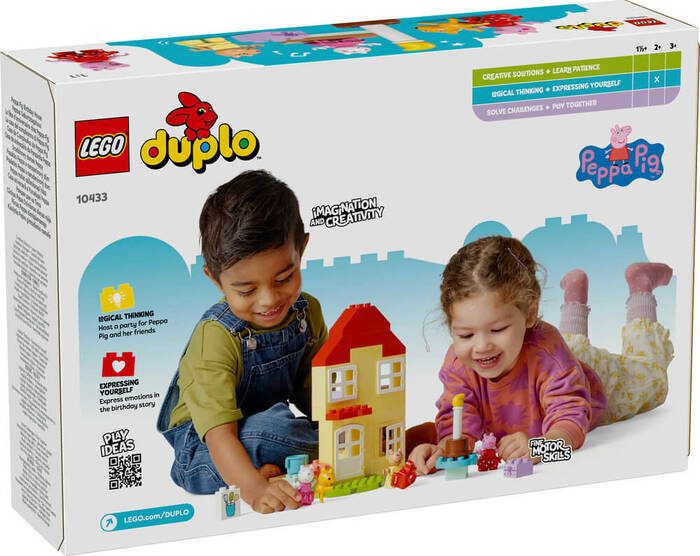 LEGO DUPLO DUPLO Peppa Pig Doğum Günü Evi 10433 - 59 Parça Yapım Seti