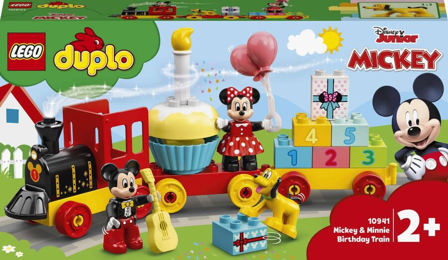 LEGO DUPLO Disney Mickey and Friends Mickey ve Minnie Doğum Günü Treni 10941 - 22 Parça Yapım Seti