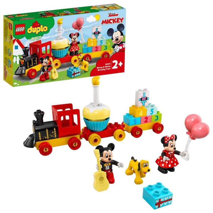LEGO DUPLO Disney Mickey and Friends Mickey ve Minnie Doğum Günü Treni 10941 - 22 Parça Yapım Seti