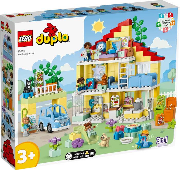 LEGO DUPLO DUPLO 3'ü 1 Arada Aile Evi 10994 - 218 Parça Yapım Seti