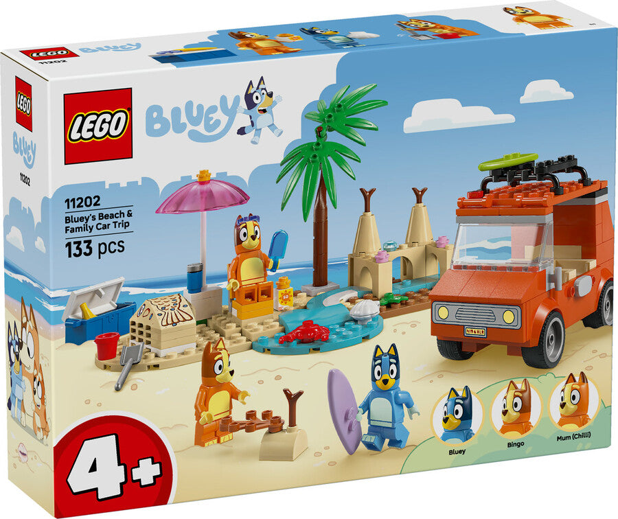 LEGO Bluey Bluey'nin Ailece Plaj Gezisi 11202 - 133 Parça Yapım Seti