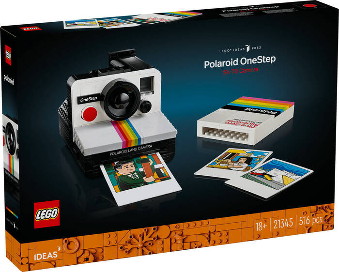 LEGO Ideas Ideas Polaroid OneStep SX-70 Kamera 21345 - 516 Parça Yetişkin Yapım Seti