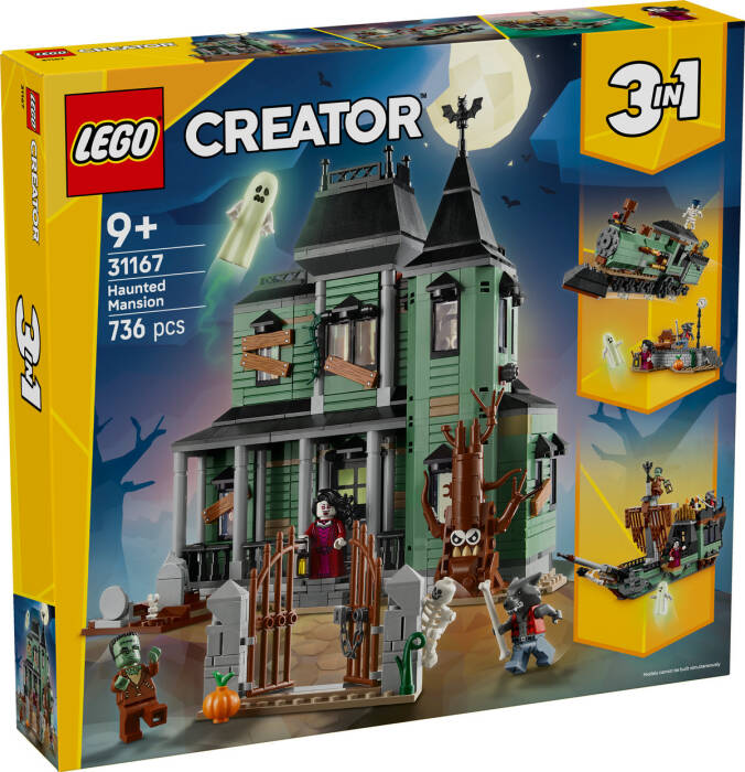 LEGO Creator Creator 3'ü 1 Arada Hayaletli Köşk 31167 - 736 Parça Yapım Seti