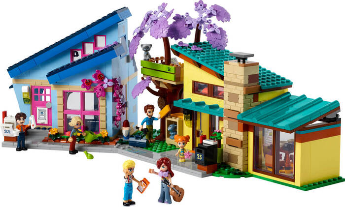 LEGO Friends Friends Olly ve Paisley'nin Aile Evleri 42620 - 1126 Parça Yapım Seti